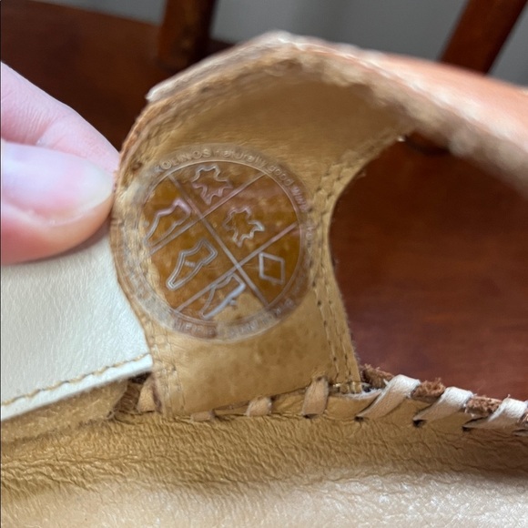 NWOT Pikolinos Cadaqués Leather Tan and White Sandal Size 37 - Picture 11 of 15